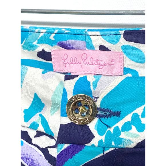 Lilly Pulitzer Pineapple Kelly Skinny Alotta Colada Ankle Pants 0 Preppy Beachy - Picture 5 of 9